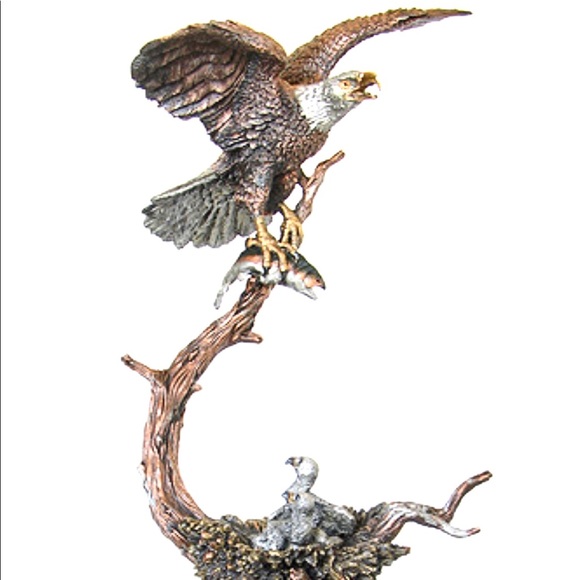 Kitty Cantrell Other - Kitty Cantrell Bronze 24K Sculpture Eagle Wildlife